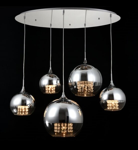 Maytoni P140-PL-170-5-N - Lustr na lanku FERMI 5xE27/60W/230V chrom