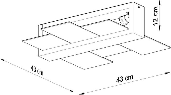 Sollux Lighting Feniks stropní světlo 2x60 W bílá SL.0078