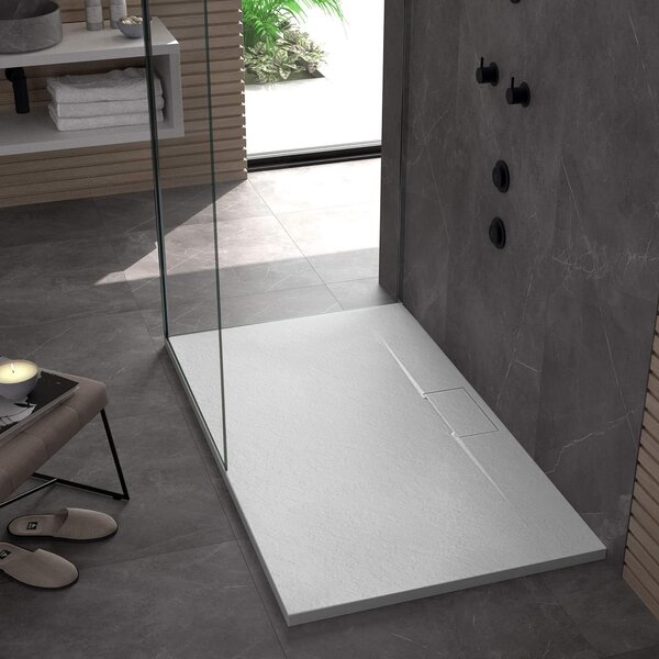 Sprchová vanička REA Bazalt Long White 80x120
