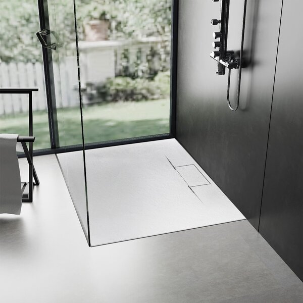 Sprchová vanička REA Bazalt Long White 80x120