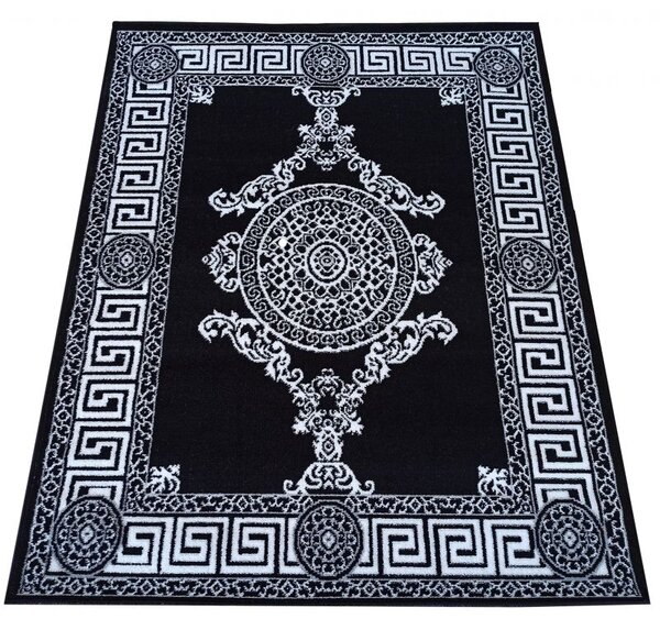Makro Abra Moderní kusový koberec Soho 11 Klasický černý bílý Rozměr: 120x170 cm