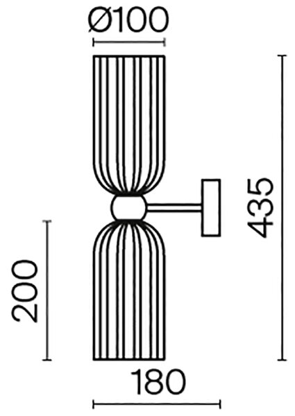 Maytoni MOD302WL-02CG - Nástěnné svítidlo ANTIC 2xE14/40W/230V zlatá/béžová