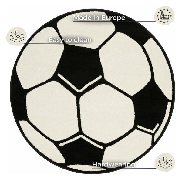 Dětský koberec Hanse Home Football, ⌀ 150 cm