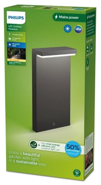 Philips - LED Venkovní lampa BUSTAN LED/3,8W/230V 40 cm IP44