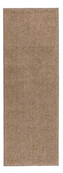Hnědý běhoun Hanse Home Pure, 80 x 400 cm