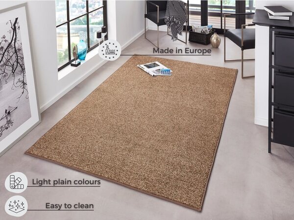 Hnědý koberec Hanse Home Pure, 80 x 150 cm