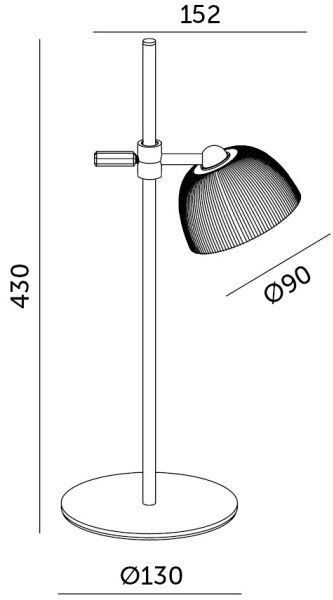 LED Stmívatelná nabíjecí stolní lampa LED/3,5W/5V 3000/4000/6500K černá