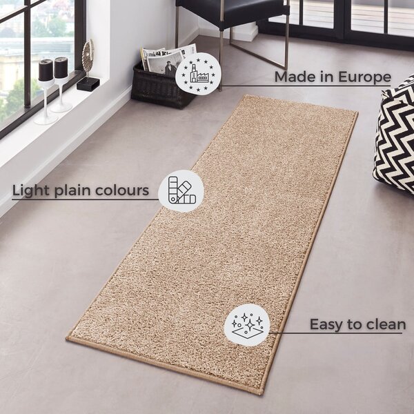 Béžový běhoun Hanse Home Pure, 80 x 200 cm