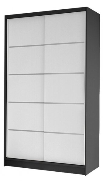 Skříň Masero IV, Barva: bílá / černá 5903211127755