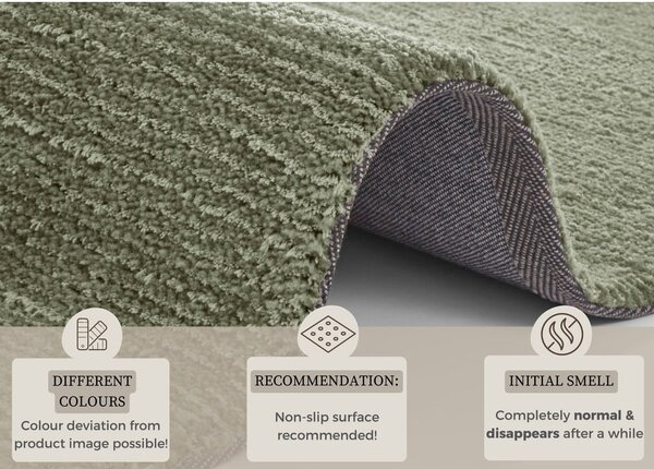 Tmavě zelený koberec Mint Rugs Supersoft, 120 x 170 cm