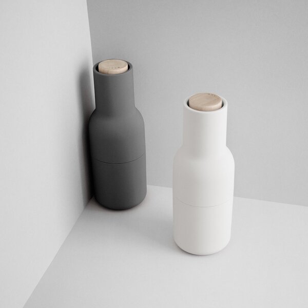 AUDO COPENHAGEN Mlýnky na sůl a pepř Bottle, Ash / Carbon, set 2ks