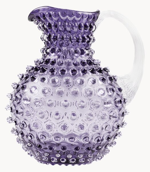 Ručně foukaný džbán Hobnail