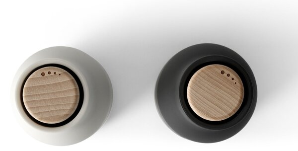 AUDO COPENHAGEN Mlýnky na sůl a pepř Bottle, Ash / Carbon, set 2ks