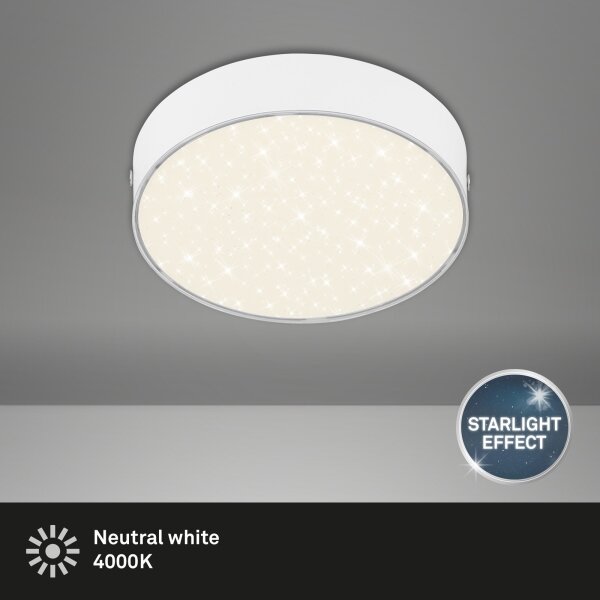 Briloner 7072-416 - LED Stropní svítidlo STAR SKY LED/11W/230V pr. 15 cm bílá