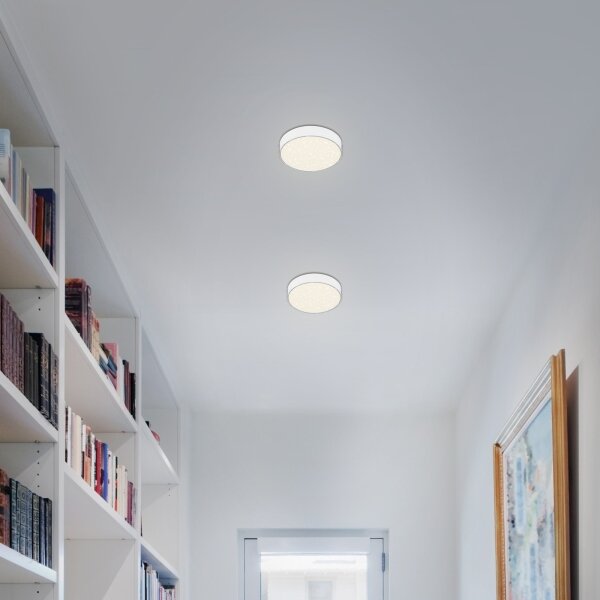 Briloner 7072-416 - LED Stropní svítidlo STAR SKY LED/11W/230V pr. 15 cm bílá