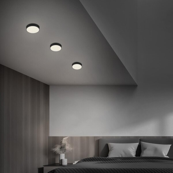 Briloner 7072-415 - LED Stropní svítidlo STAR SKY LED/11W/230V pr. 15 cm černá