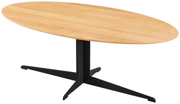 KONFERENČNÍ STOLEK, přírodní barvy, černá, dřevo, kov, 120/60/44,5 cm Livetastic - Konferenční stolky, Online Only