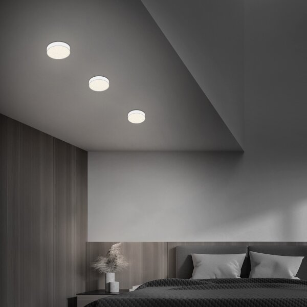 Briloner 7072-416 - LED Stropní svítidlo STAR SKY LED/11W/230V pr. 15 cm bílá