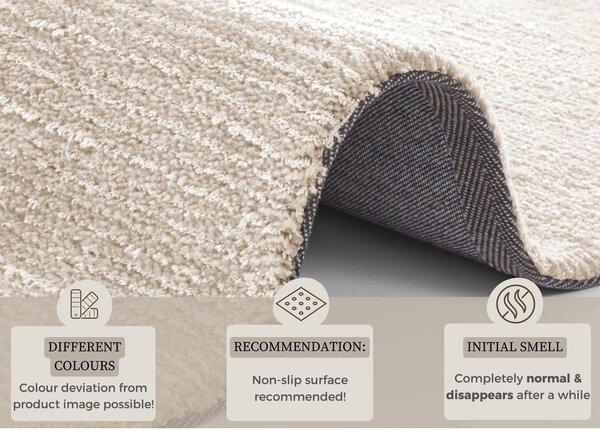 Béžový koberec Mint Rugs Supersoft, 120 x 170 cm
