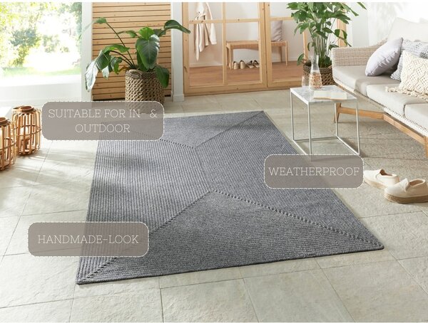 Šedý venkovní koberec 150x80 cm - NORTHRUGS