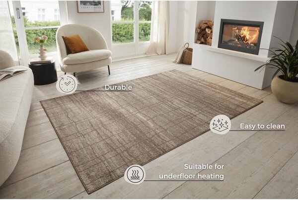 Hnědo-béžový koberec 80x120 cm Terrain – Hanse Home