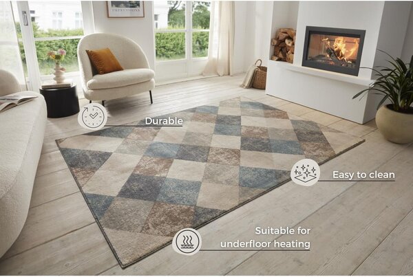 Modro-béžový koberec 120x170 cm Terrain – Hanse Home