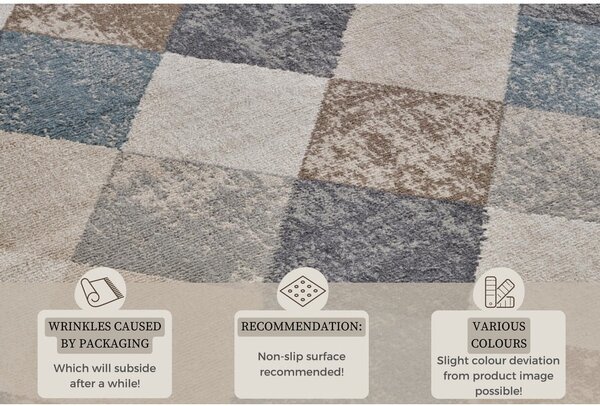 Modro-béžový běhoun 80x200 cm Terrain – Hanse Home