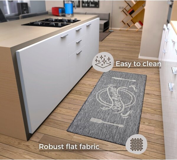 Šedobéžový běhoun 62x150 cm Cucina – Hanse Home