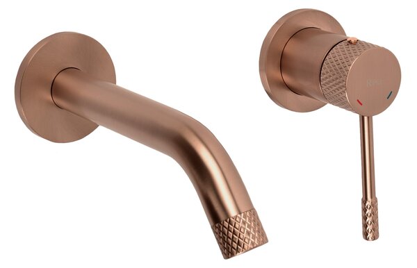 Podomítková vanová baterie REA Venti Brush Copper