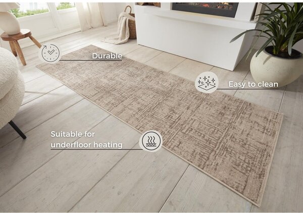 Hnědo-béžový běhoun 80x200 cm Terrain – Hanse Home