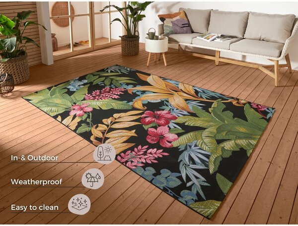 Černý venkovní koberec 80x165 cm Flair – Hanse Home