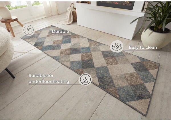 Modro-béžový běhoun 80x200 cm Terrain – Hanse Home