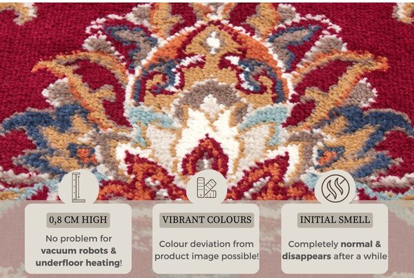 Červený koberec běhoun 80x240 cm Orient Caracci – Hanse Home