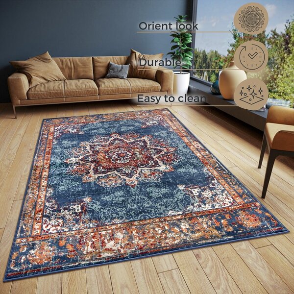 Tmavě modrý koberec 80x120 cm Orient Maderno – Hanse Home