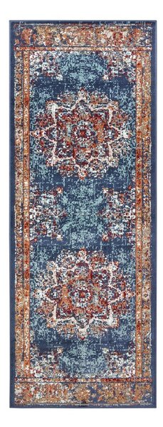 Tmavě modrý koberec běhoun 80x240 cm Orient Maderno – Hanse Home