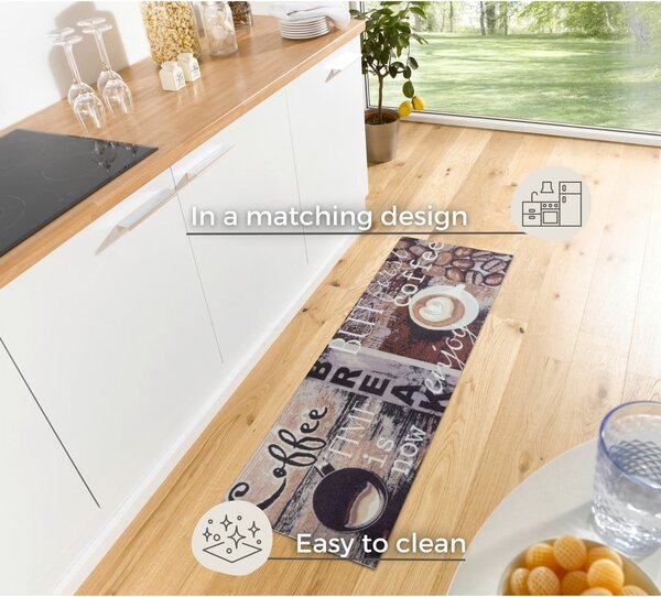 Hnědý koberec běhoun 50x150 cm Enjoy Coffee Break – Hanse Home