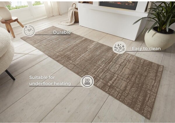 Hnědo-béžový běhoun 80x200 cm Terrain – Hanse Home