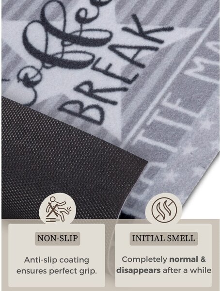 Šedý koberec běhoun 50x150 cm Its Time for Espresso – Hanse Home