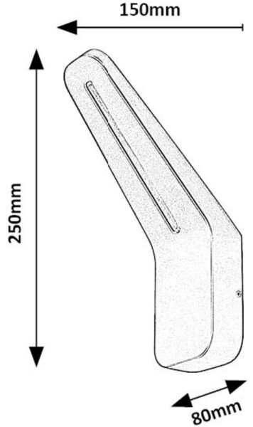 Rabalux 77051 - LED Venkovní nástěnné svítidlo OGNON LED/8W/230V IP54