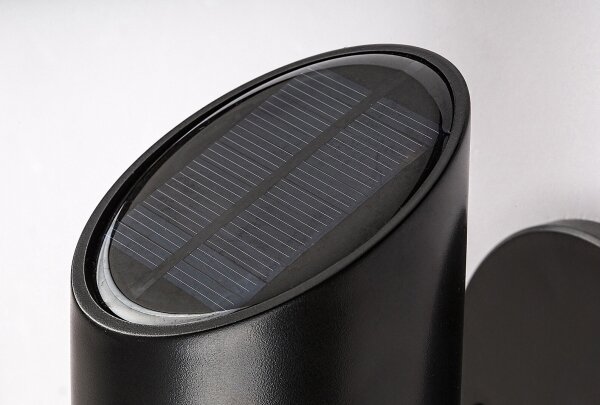 Rabalux 77030 - LED Solární nástěnné svítidlo LUTTO LED/1W/3,7V IP44 černá