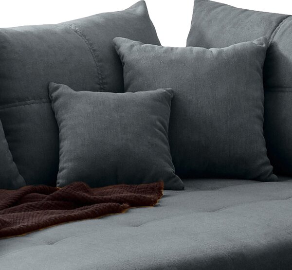 ROHOVÁ SEDAČKA, textil, kompozitní dřevo, antracitová MID.YOU - Sedací soupravy, Online Only