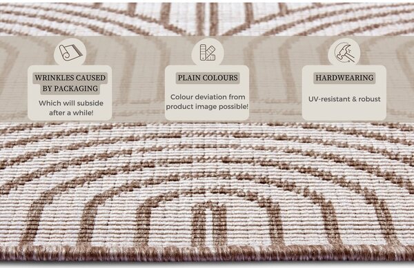 Hnědý venkovní koberec 160x230 cm Pangli Linen – Hanse Home