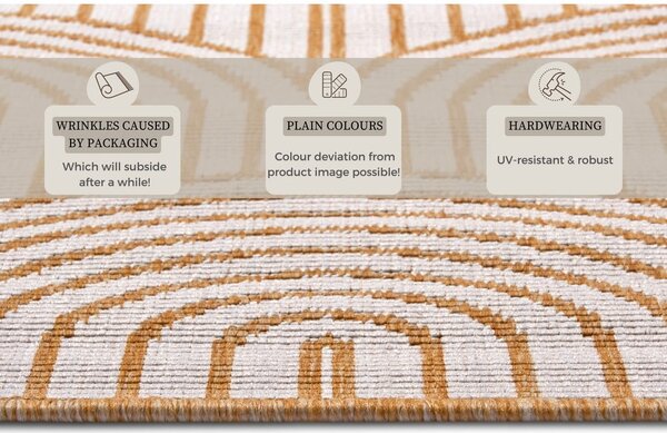 Okrově žlutý venkovní koberec 80x150 cm Pangli Ochre – Hanse Home