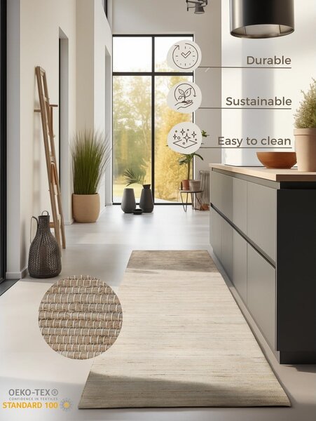 Béžový běhoun 80x200 cm Handloom – Hanse Home