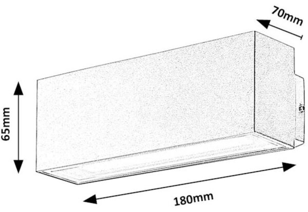 Rabalux 77076 - LED Venkovní nástěnné svítidlo MATARO LED/10W/230V IP54 bílá