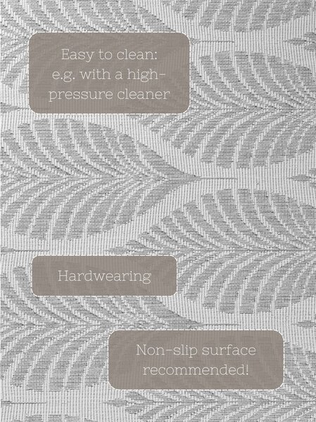 Vnitřní a venkovní koberec v šedé a slonovinové barvě 160x230 cm Duet Liora – NORTHRUGS