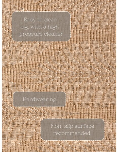 Vnitřní a venkovní koberec v béžové a slonovinové barvě 120x170 cm Duet Liora – NORTHRUGS