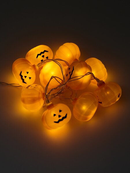 Sinsay - Halloweenový LED řetěz s motivem dýní - oranžová