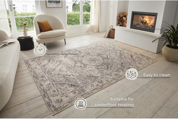 Šedobéžový koberec 120x170 cm Terrain Designer Sand – Hanse Home