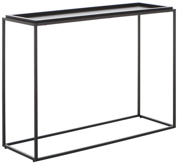 KONZOLOVÝ STOLEK, černá, kov, kompozitní dřevo, 110/38/80 cm MID.YOU - Online Only konferenční stolky, Online Only